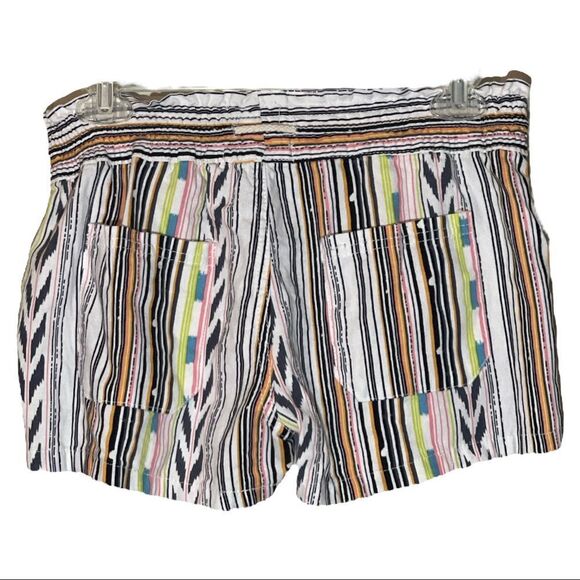 Kiss & Cry Multicolored Striped Drawstring Waistband Shorts Medium M - Picture 2 of 15